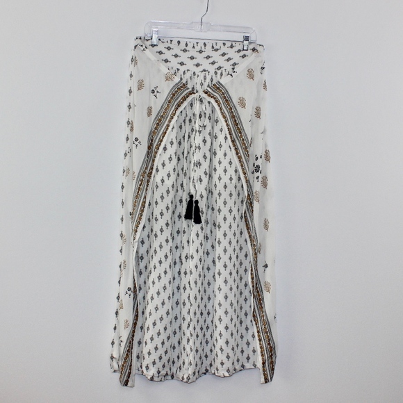 Earthbound Pants - Earthbound Boho Wrap Faux Skirt Palazzo Pants